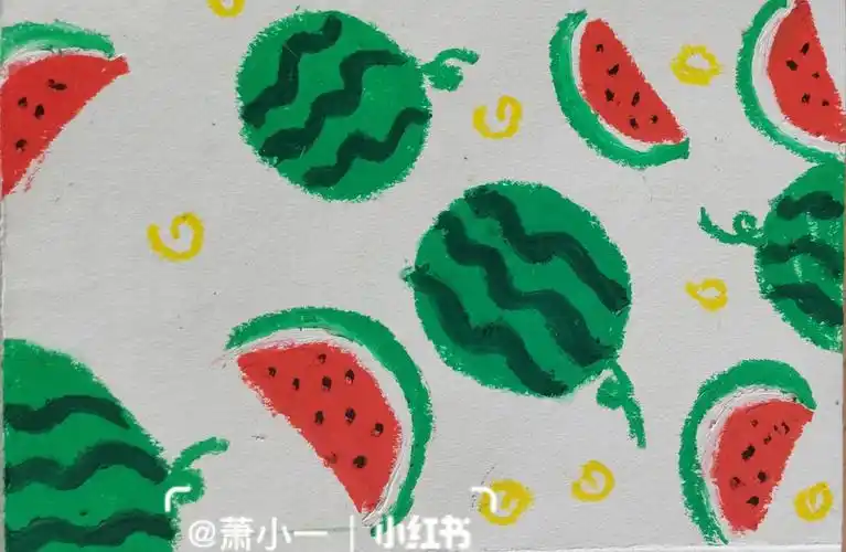 油画棒西瓜