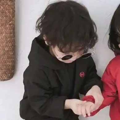 情侣头像小孩子一对两张