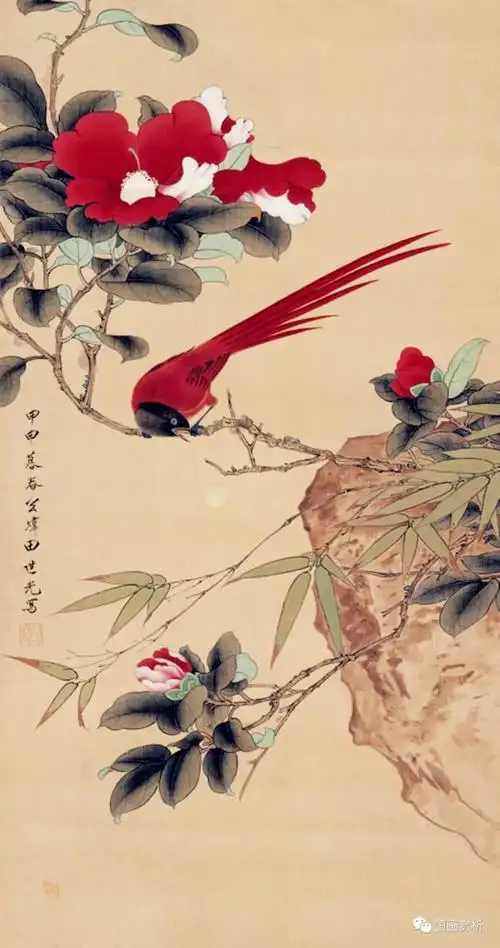 将"双钩重彩花鸟画"发扬光大的现代工笔花鸟名家——田世光