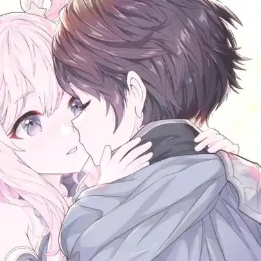 情侣头像卡通呆萌一对男女浪漫超可爱情侣动漫微信头像图片