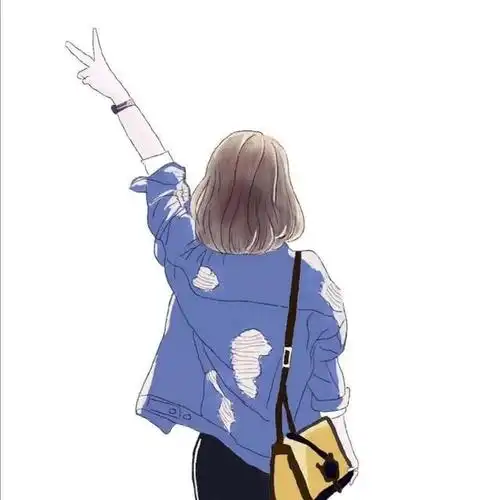 超酷小姐姐女生高清背影头像