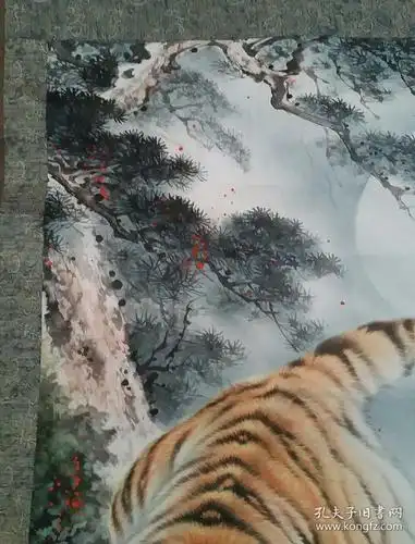 国画一幅陈广胜画虎