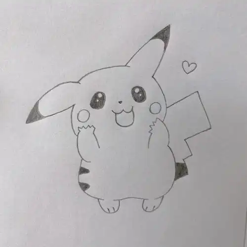 皮卡丘简笔画教程