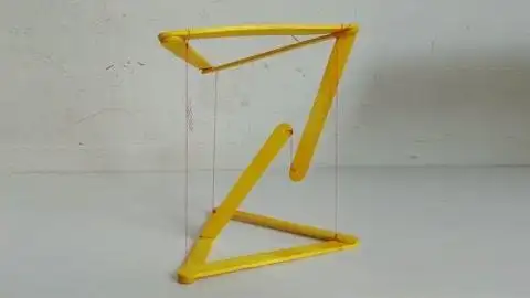 如何用8根雪糕棍制作反重力装置科学实验