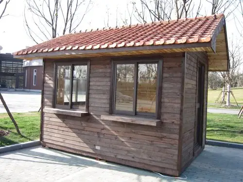 彩钢保安岗亭 福州真石漆岗亭造价