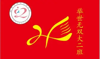 能源与动力工程2班班旗设计图案凝心聚力展翅翱翔