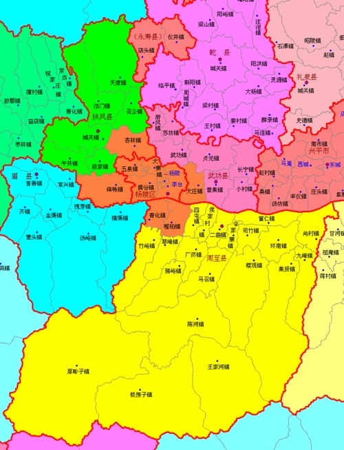 杨凌示范区将托管周至县哑柏镇青化镇扶风县杏林镇绛帐镇武功县大庄镇