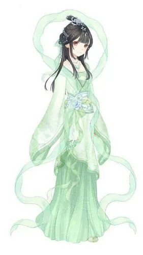 古风动漫人物风景手绘插画服装古代