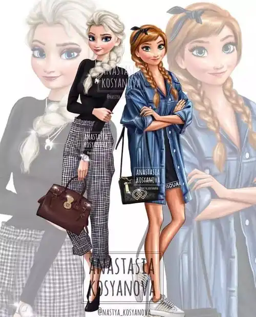 当迪士尼公主换上现代装,个个都是带货女王