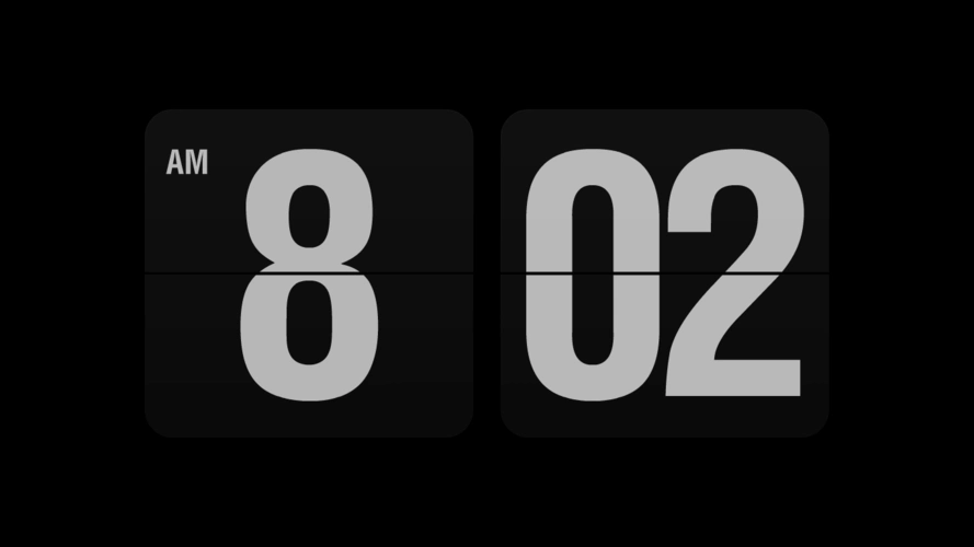 fliqlo电脑时钟屏保