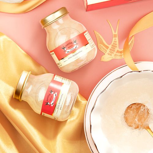 燕窝泰国双莲即食孕妇孕期冰糖75mlx6高浓度进口鲜炖即食燕窝