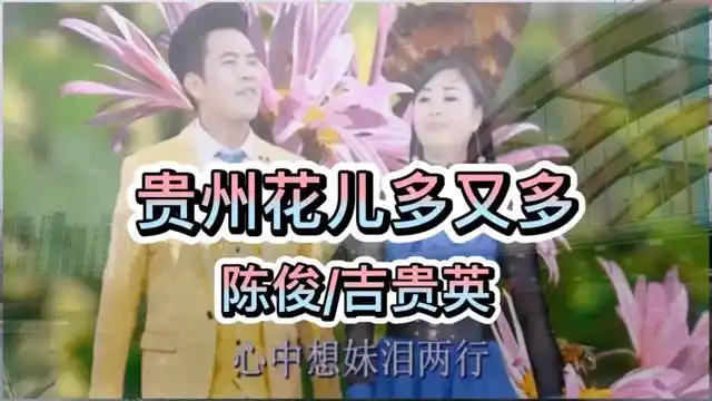 贵州山歌贵州花儿多又多陈俊吉贵英演唱
