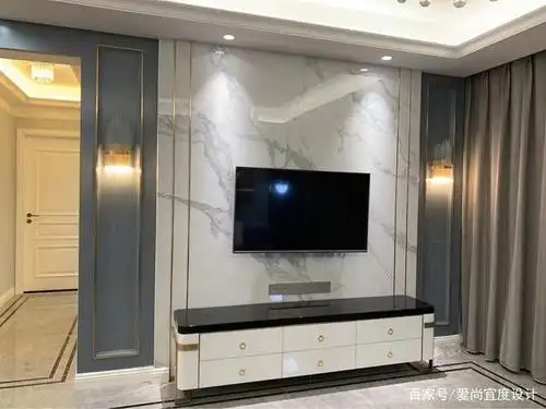 瓷砖拼出的背景墙,效果吸引眼球!