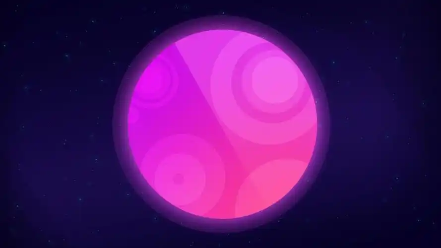 行星,4 k1366x768分辨率下载,月亮,霓虹灯,粉红色,行星,4 k,图片,壁纸