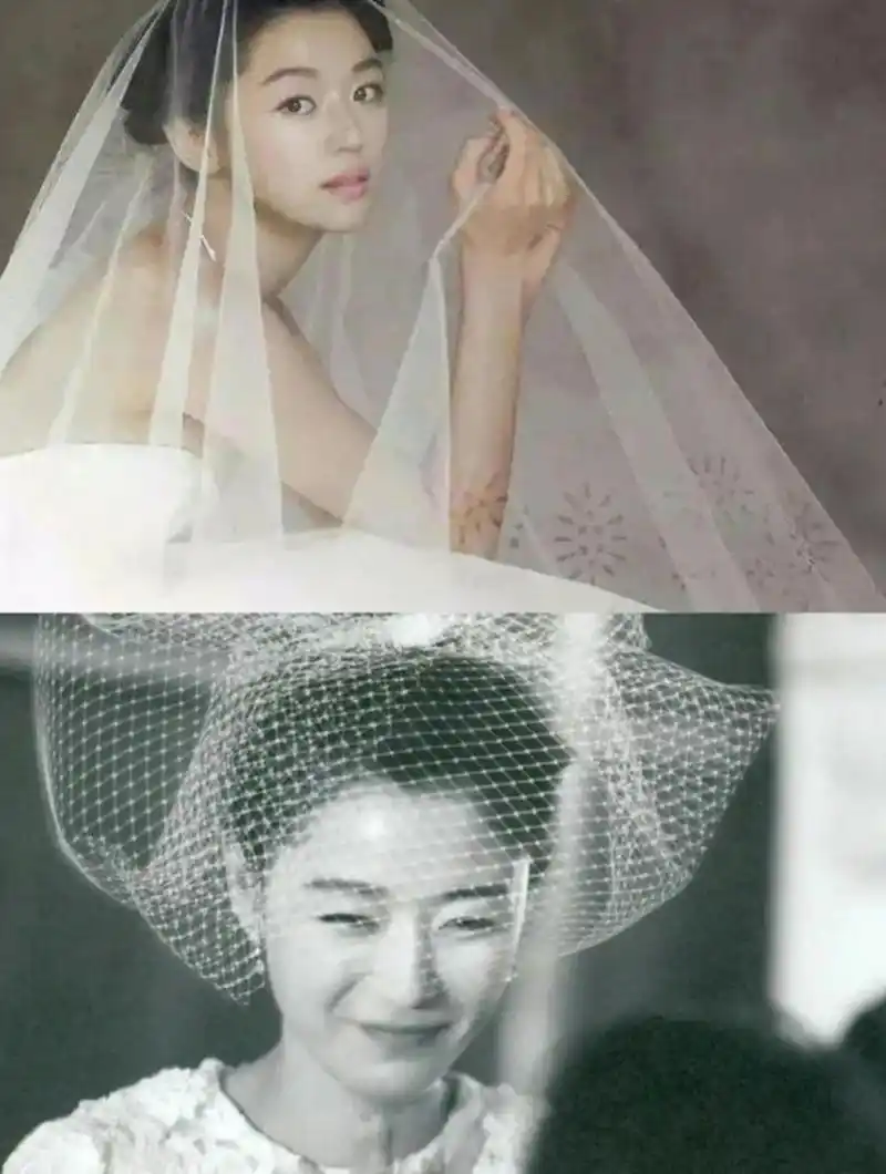 2012年,全智贤的婚纱照,原来她也会害羞的,这大概就是嫁给爱情的样子