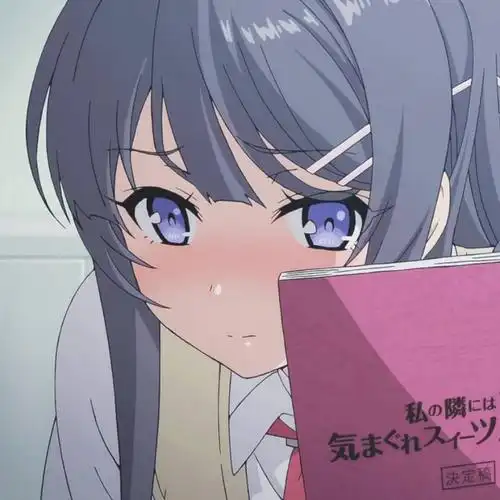 自截动漫头像猪头的兔女郎学姐樱岛麻衣