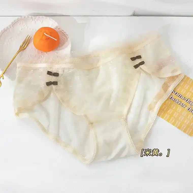 爆品新款春夏性感蕾丝女性内裤透气舒适古风刺绣纯棉档低腰内裤女