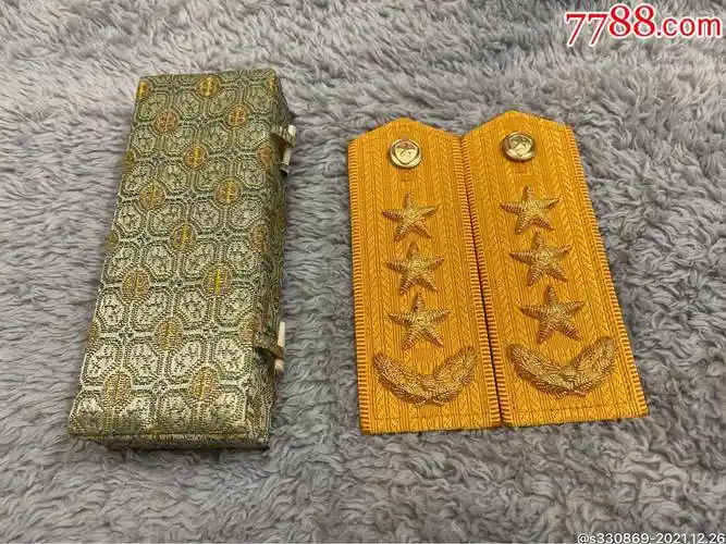 87式wj武上将后期将官2号板肩章退役作废