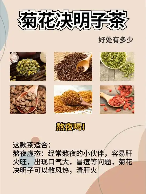 菊花决明子茶降肝去口气05去痘75