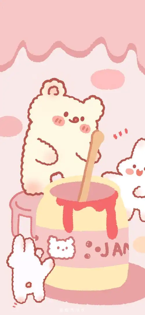 少女心可爱清甜手绘手机壁纸