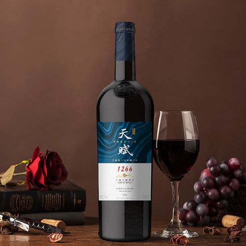 长城官方旗舰店正品红葡萄酒天赋酒庄赤霞珠单支750m干红静态葡萄酒