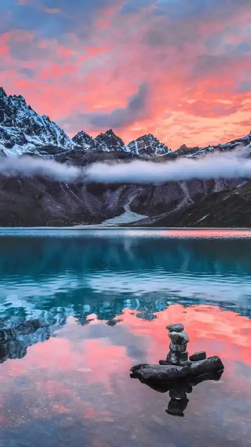 求高清风景壁纸,要那种落日余晖的,竖屏的?