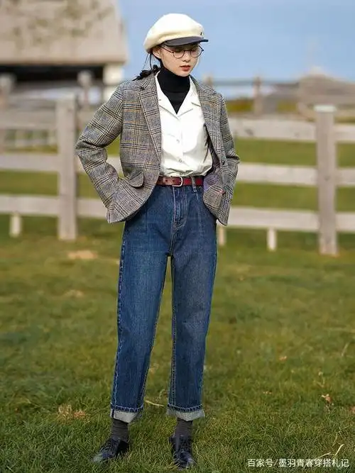 小个子真该尝试一下英伦复古风,洋气时髦不挑人,谁穿谁美