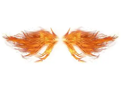 火焰燃烧炫酷火焰翅膀天使翅膀png素材