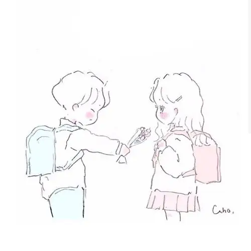 caho手绘 情侣头像