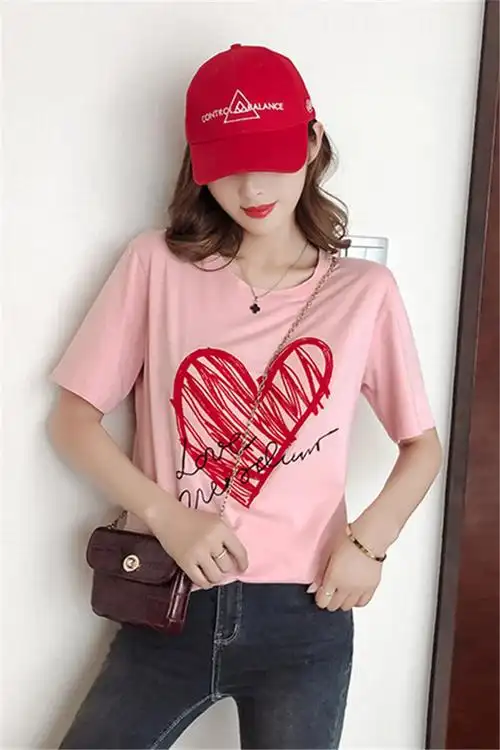 纯棉t恤女小众打底衫短袖2020春季新款学生韩版宽松半袖夏装