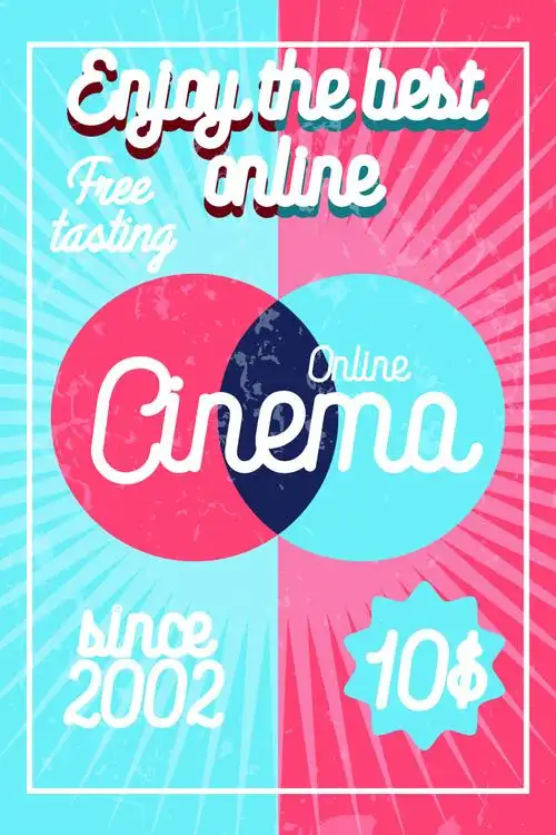 对比色海报图片设计模板素材