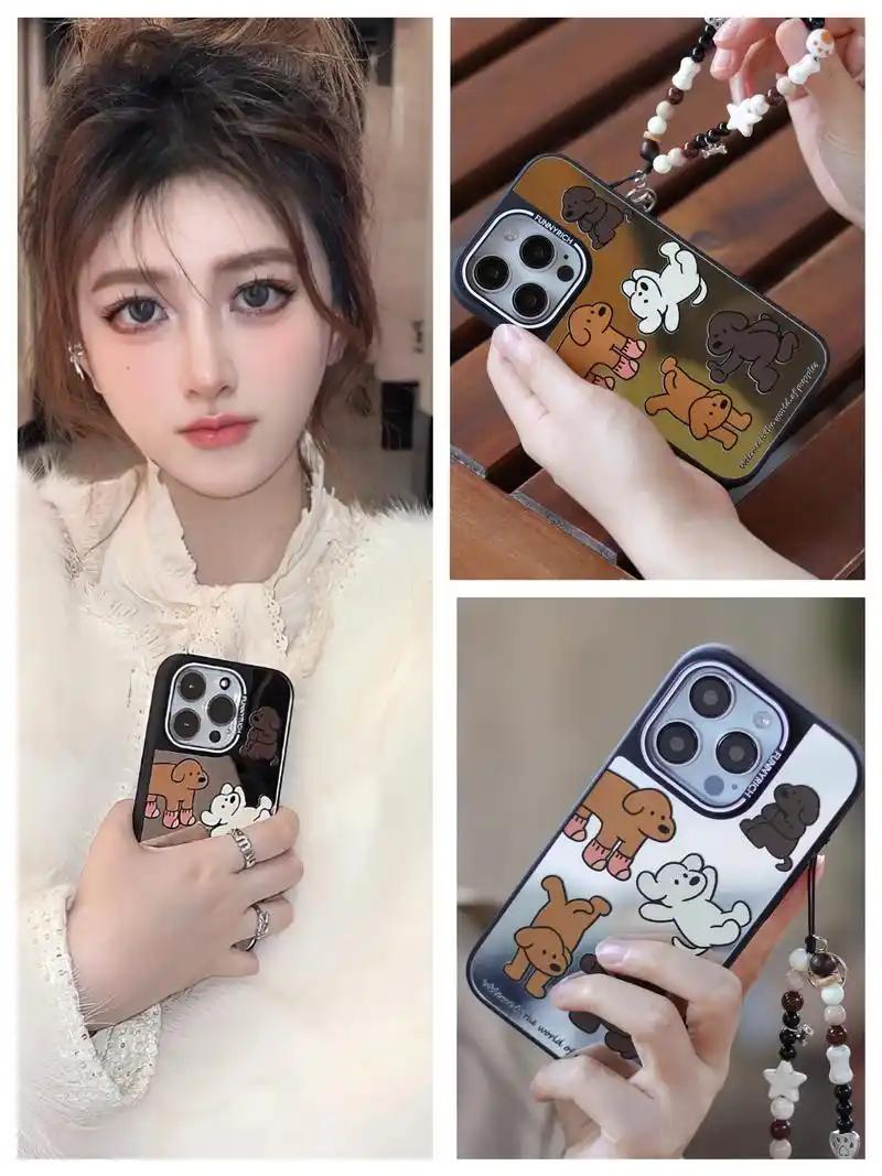 可爱俏皮的小狗狗手机壳!磨砂边 - 抖音