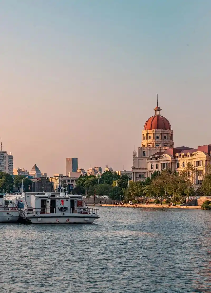 citywalk③|天津之眼-海河风景线-海河夜景 从进步桥出发,步行到天津