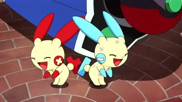 口袋妖怪,正电拍拍和负电拍拍好萌啊,外形都很可爱