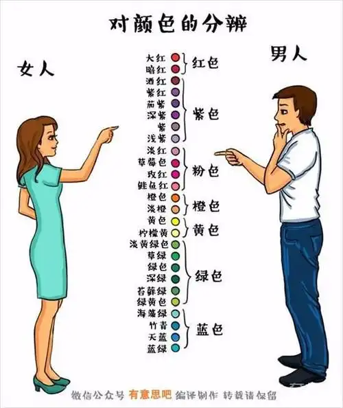 男女差别对比图告诉你两性区别在哪