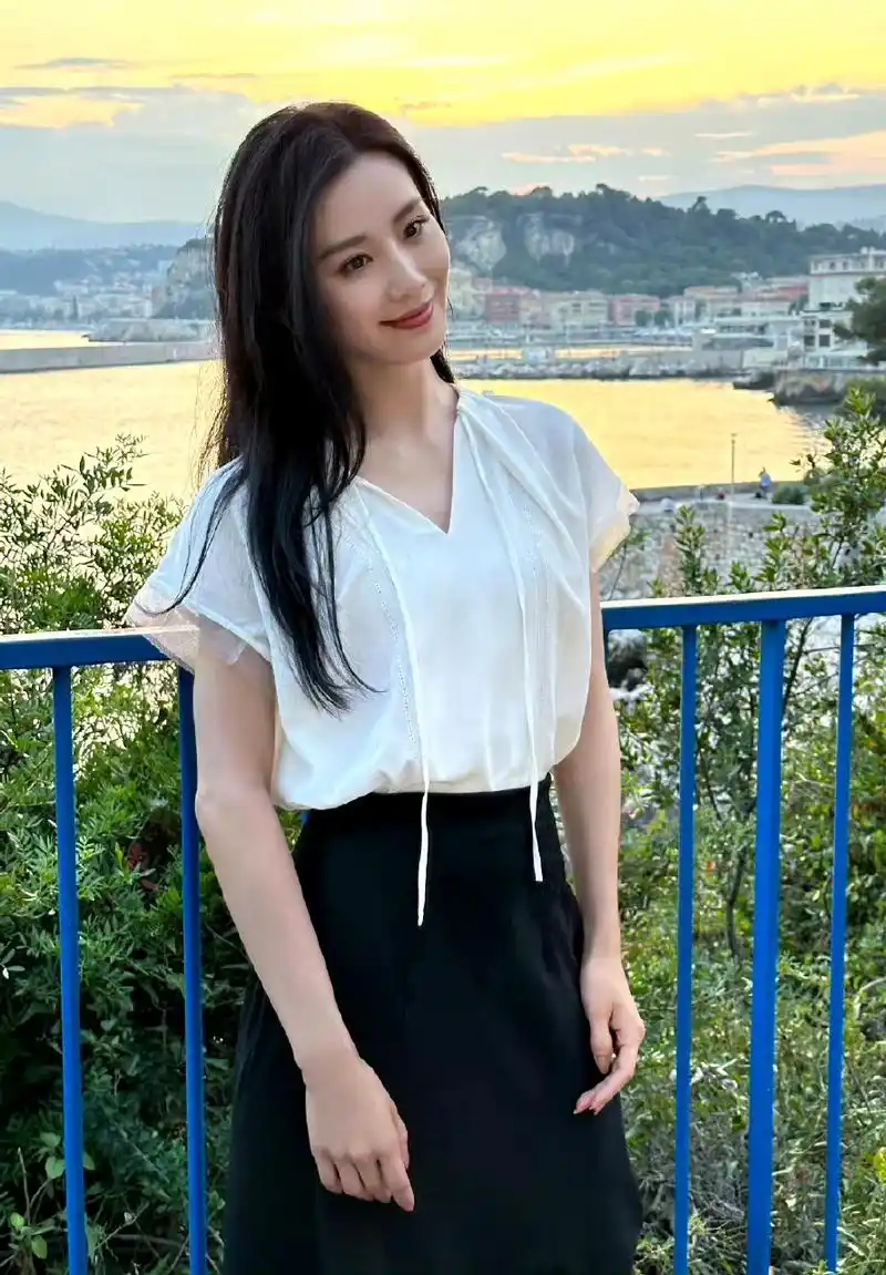 刘诗诗夕阳背影照,温婉动人 67