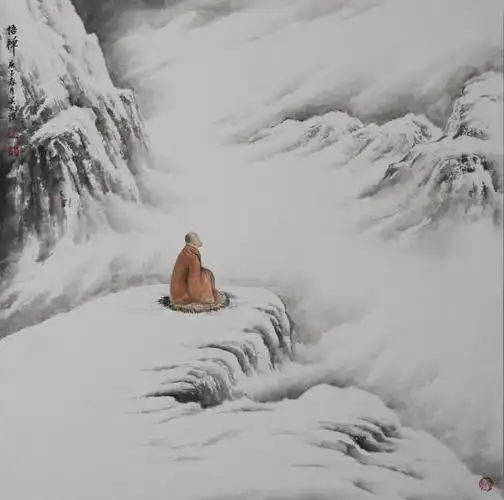 吴大恺 东北雪景山水画 面对一幅幅意境生动的画面, 触动你产生共鸣
