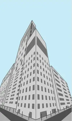 【怎样画建筑物】三点透视