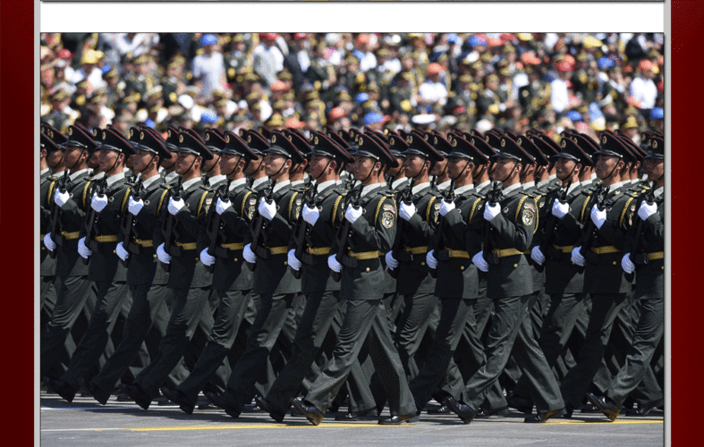 [血脉长城]"东北抗联"英模部队方队