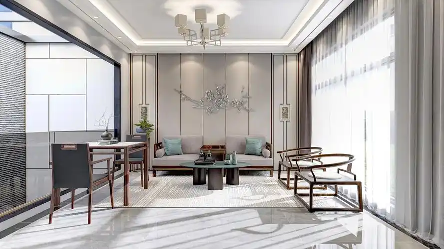 新中式客厅新中式客厅2举报收藏分享原创作品空间家装设计效果图客厅