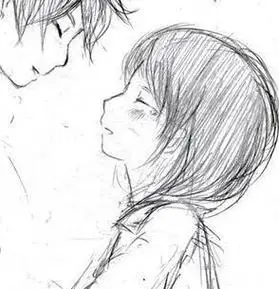 情侣素描头像两张配对 情侣头像图片大全 -【爱个性】