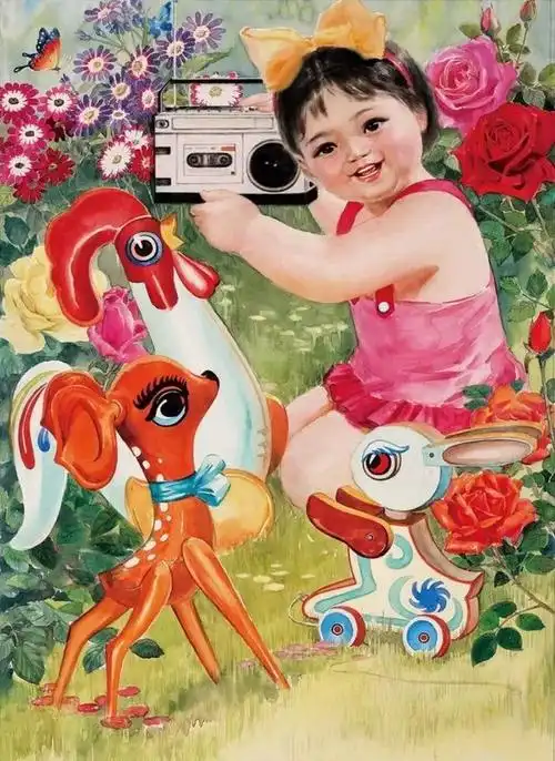 怀旧中国历史:年画(70,80年代)