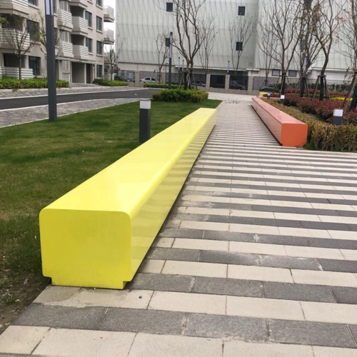 玻璃钢休闲坐凳户外园林景观美陈休息坐凳玻璃钢树池长凳