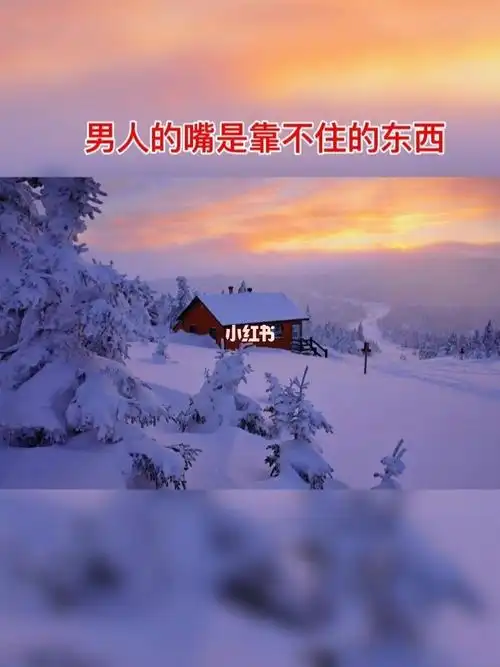 男人的嘴是靠不住的东西