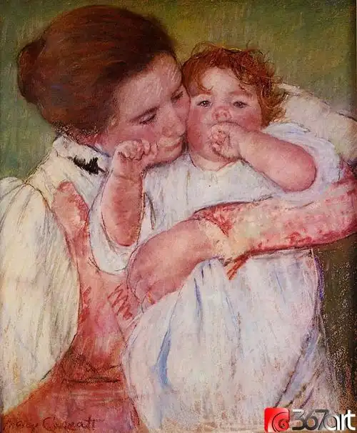 mary cassatt   little ann sucking her finger, e