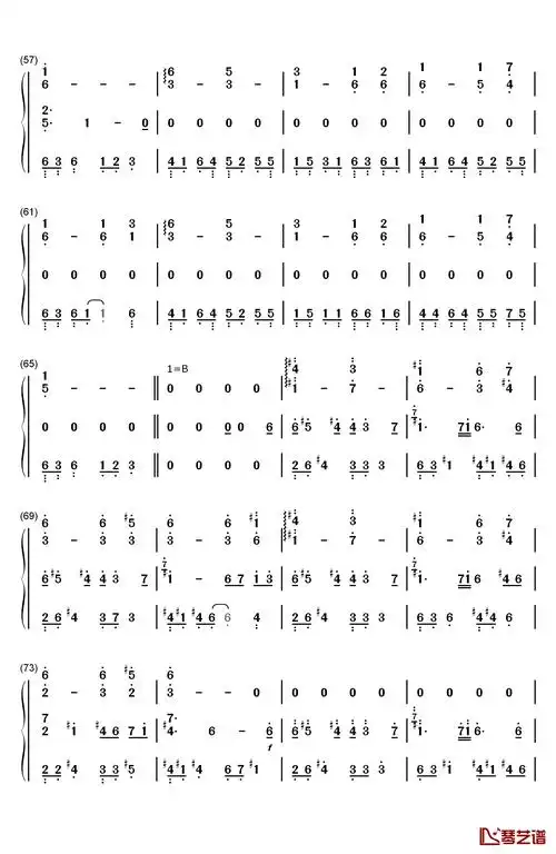 my soul钢琴简谱-数字双手-july4