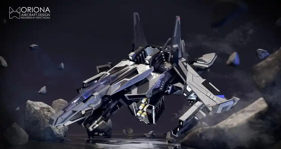 科幻战机概念设定oriona