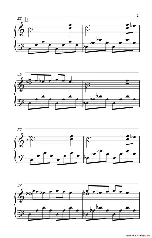 舞娘钢琴谱 器乐乐谱