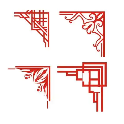 中国风花边边图片