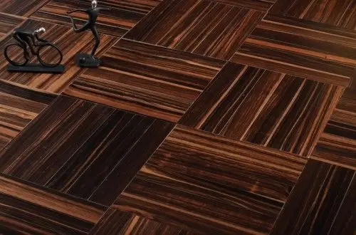 多层实木地板 黑檀人字拼3302